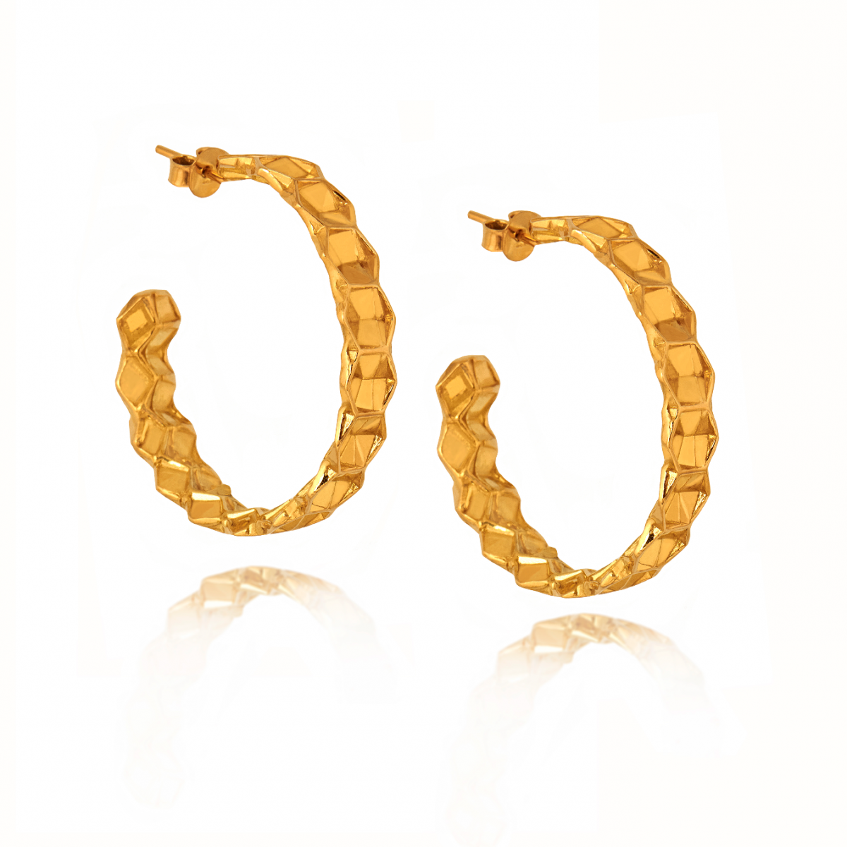 Beehive circle earings Beehive circle earings