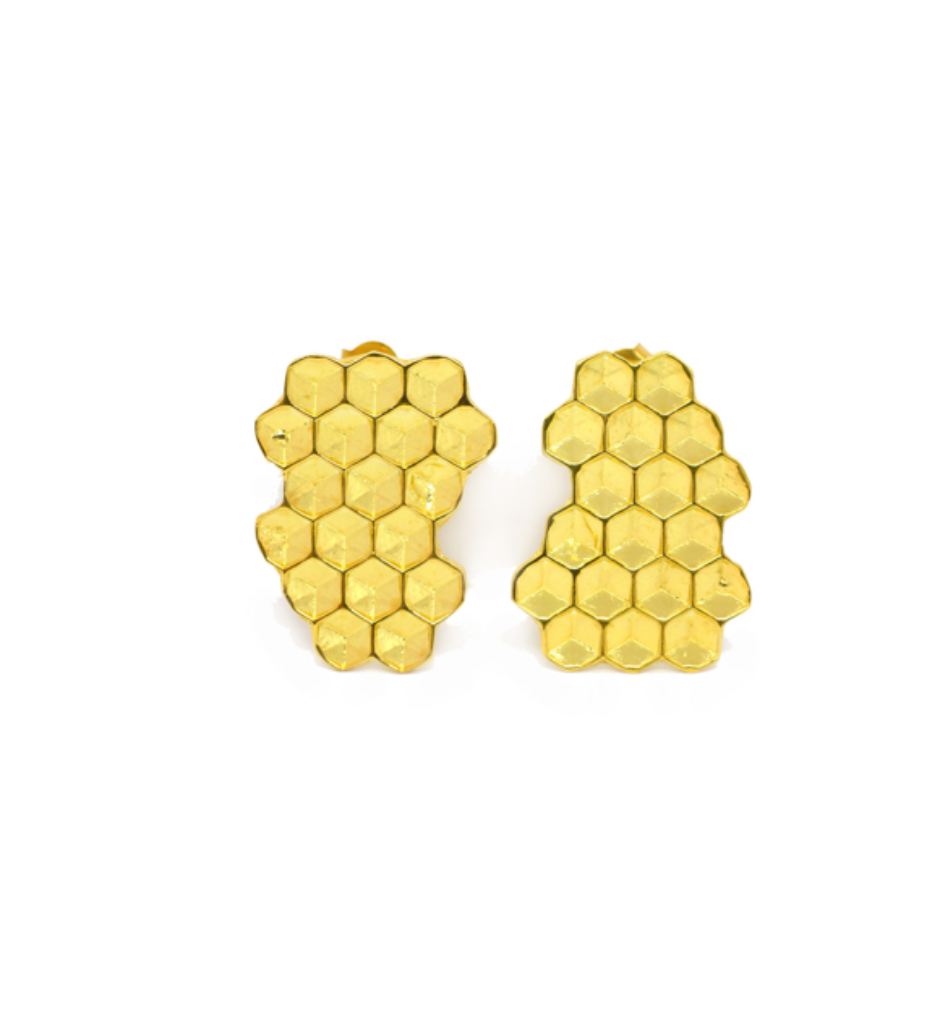 Clip-on Beehive earings Clip-on Beehive earings