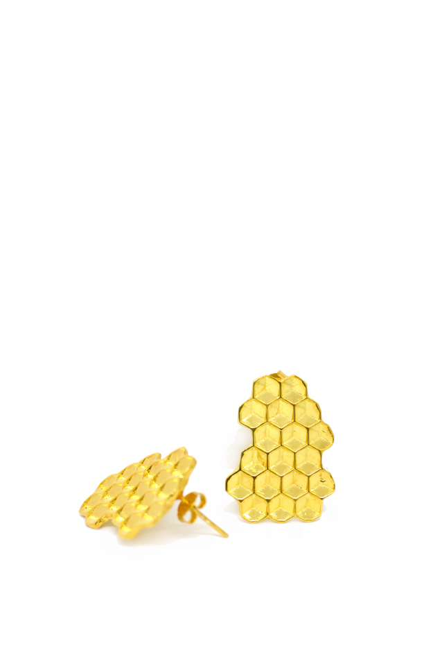 Clip-on Beehive earings Clip-on Beehive earings