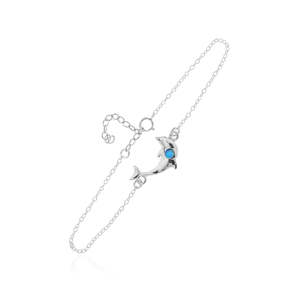 BRACELET DOLPHIN WITH OPAL BRACELET DOLPHIN WITH OPAL