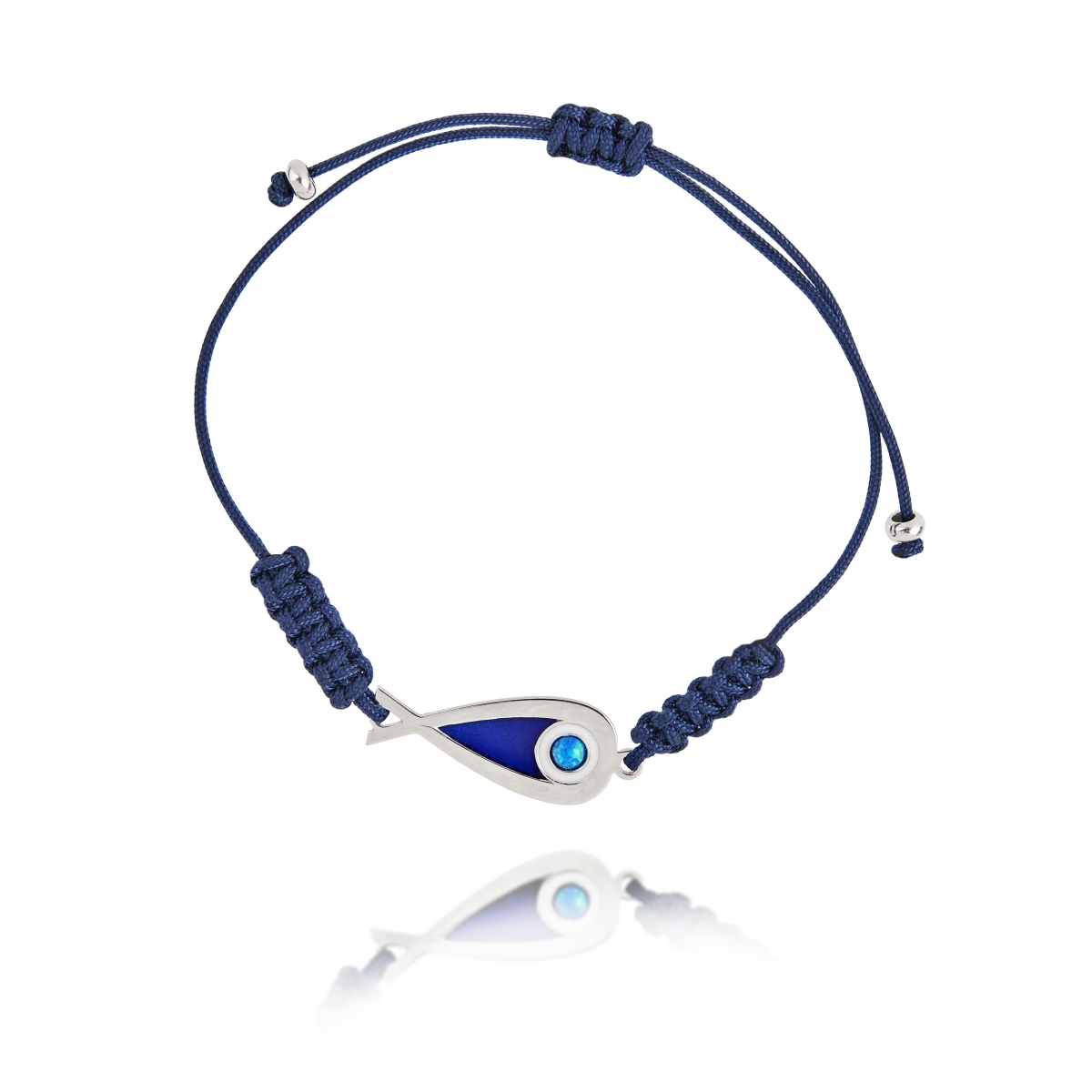 BRACELET FISH WITH BLUE ENAMEL AND OPAL BRACELET FISH WITH BLUE ENAMEL AND OPAL