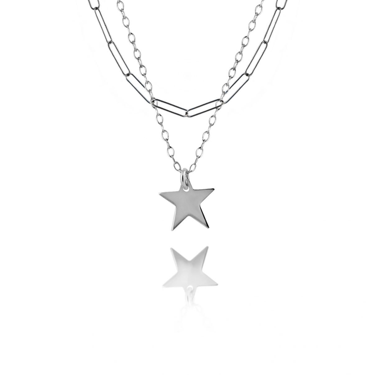 Double Star Necklace Double Star Necklace