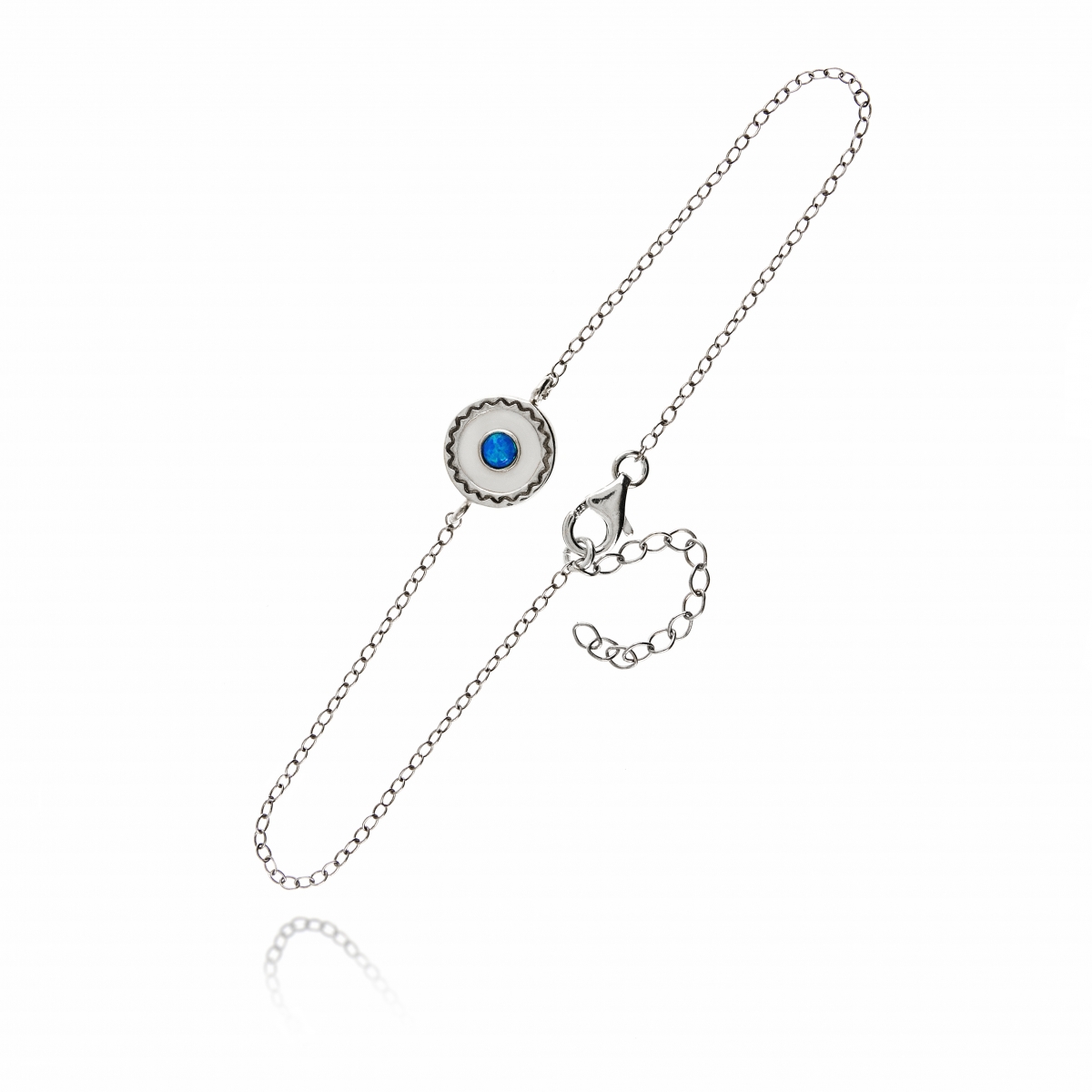 EYE BRACELET WITH WREATH IN CHAIN EYE BRACELET WITH WREATH IN CHAIN