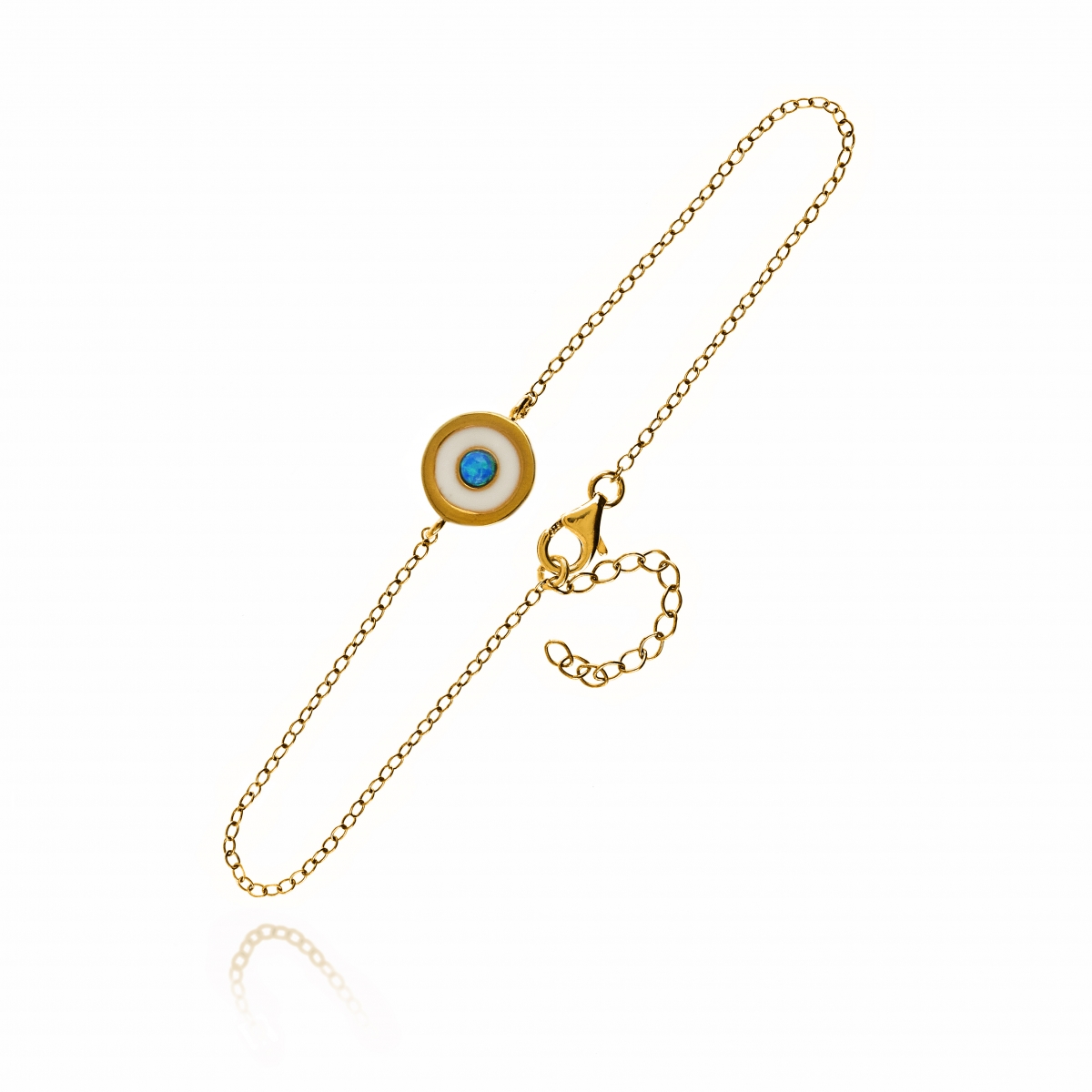 EYE BRACELET WITH CHAIN GOLD PLATED EYE BRACELET WITH CHAIN GOLD PLATED