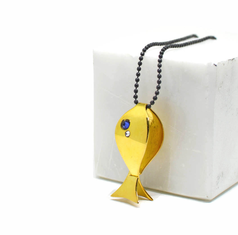 Gold Plated Fish Necklace Gold Plated Fish Necklace