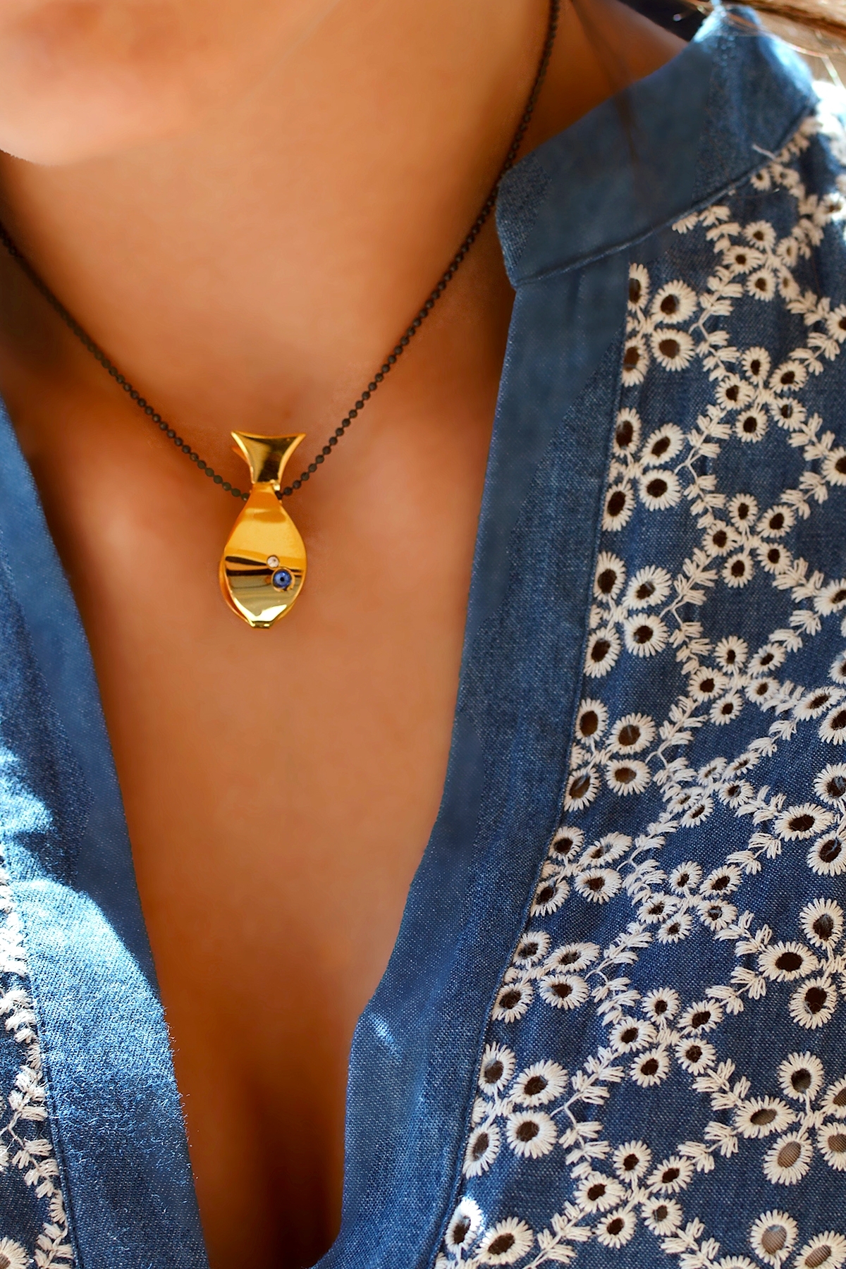 Gold Plated Fish Necklace Gold Plated Fish Necklace