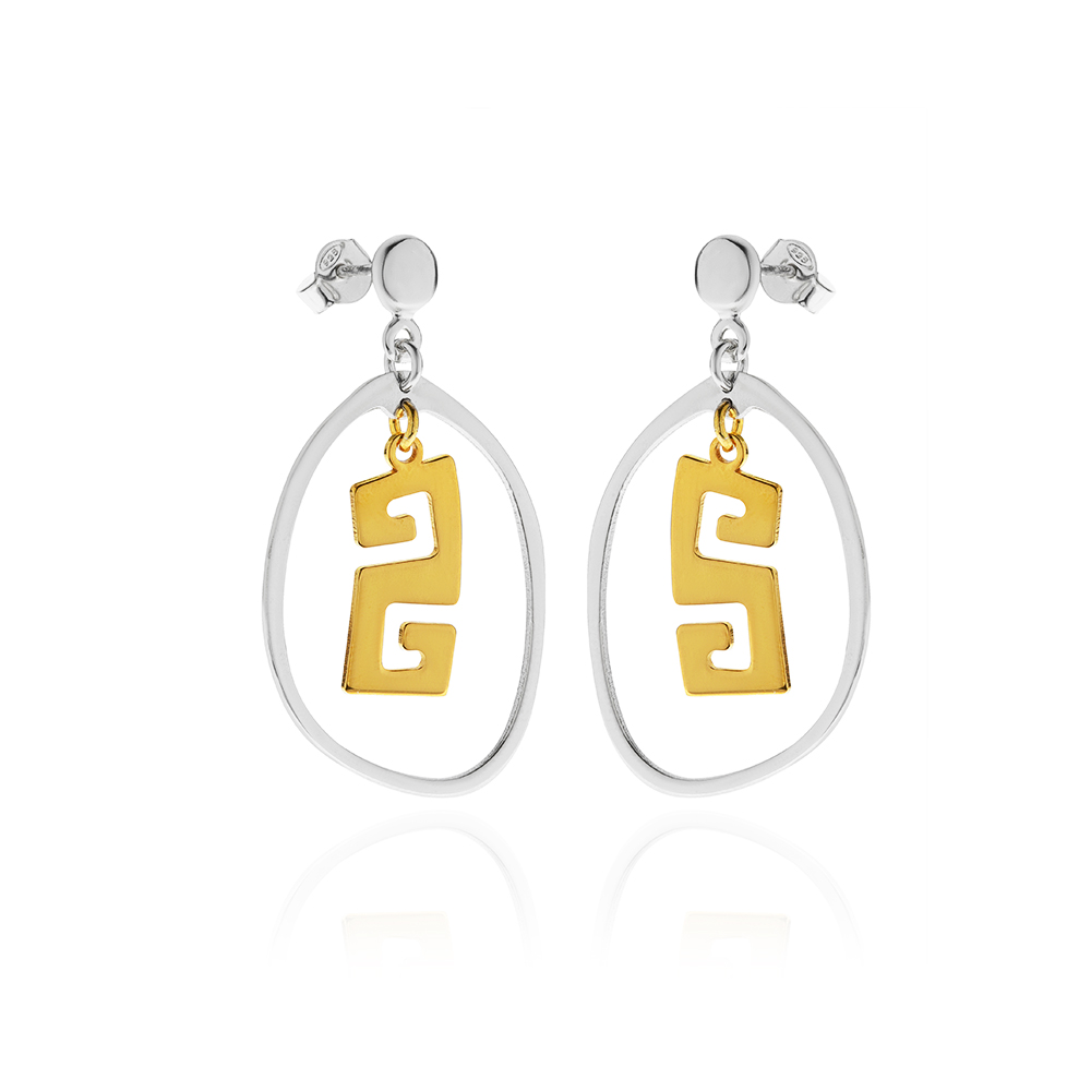 HANGING EARRINGS MEANDROS HANGING EARRINGS MEANDROS