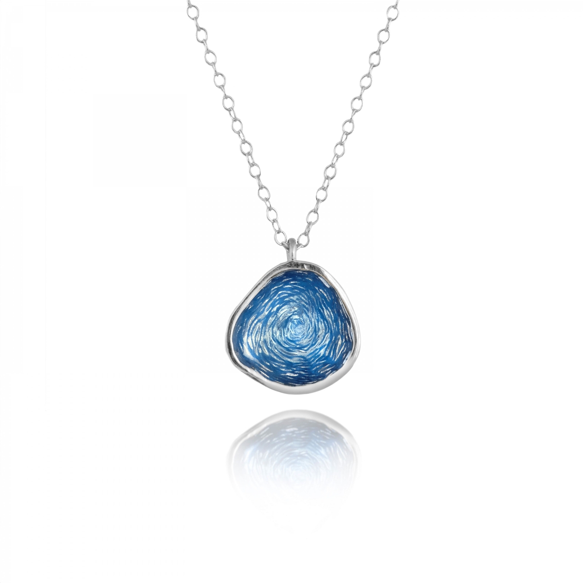 NECKLACE ORGANIC SHAPE WITH ENAMEL