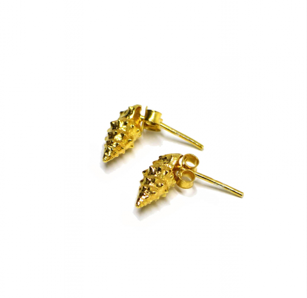 Sea shell earings (gold-plating) Sea shell earings (gold-plating)