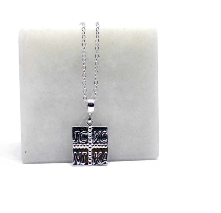 St Constantine & Helen square necklace St Constantine & Helen square necklace