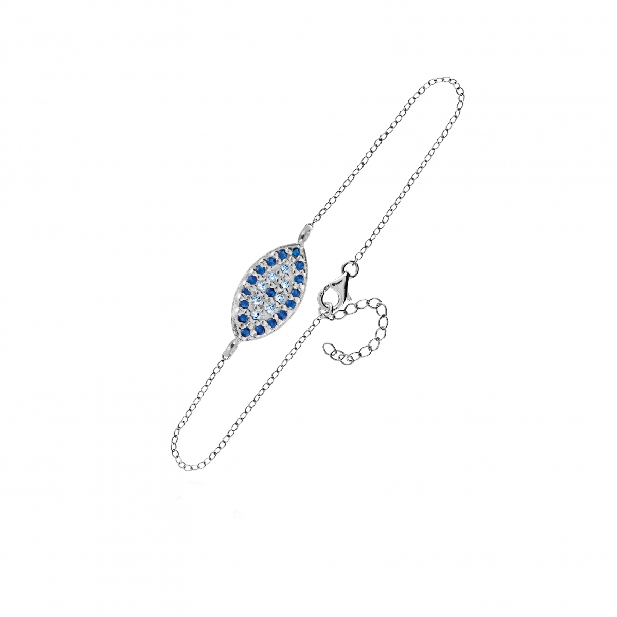 BRACELET ALMOND EYE WITH ZIRCON STONES BRACELET ALMOND EYE WITH ZIRCON STONES