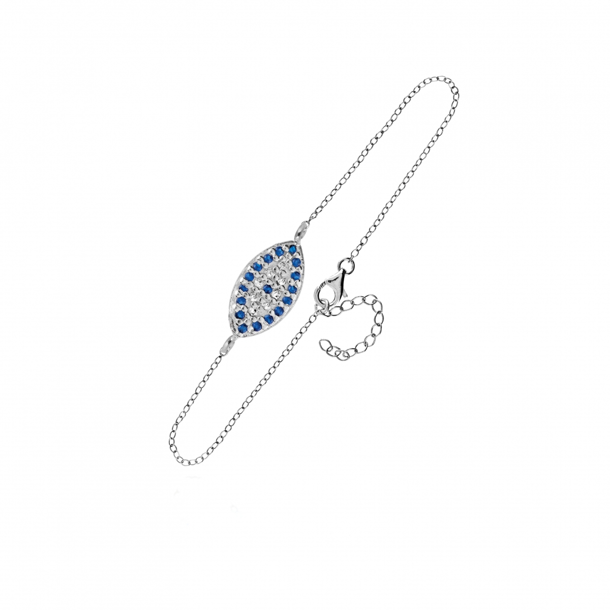 BRACELET ALMOND EYE WITH ZIRCON STONES BRACELET ALMOND EYE WITH ZIRCON STONES